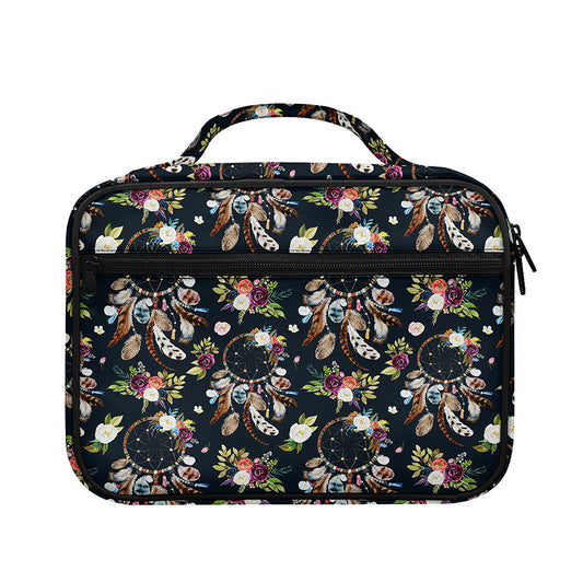 Flower Dream Catcher Pattern Print Briefcase Bible Bag