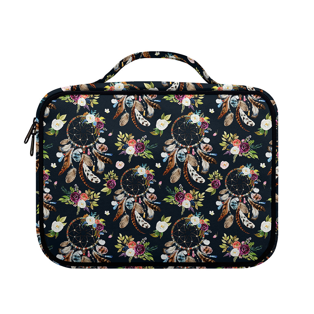 Flower Dream Catcher Pattern Print Briefcase Bible Bag
