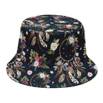 Flower Dream Catcher Pattern Print Bucket Hat