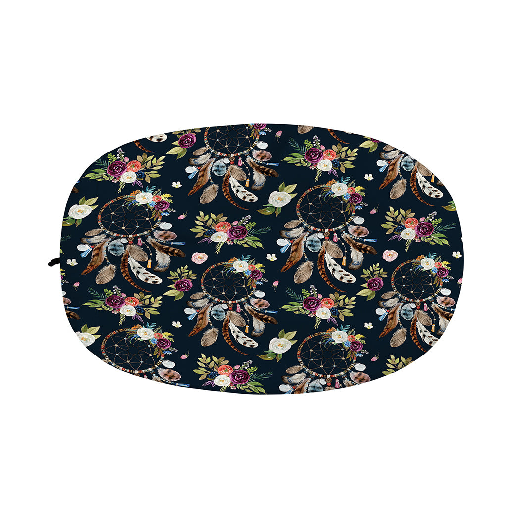 Flower Dream Catcher Pattern Print Car Side Mirror Covers