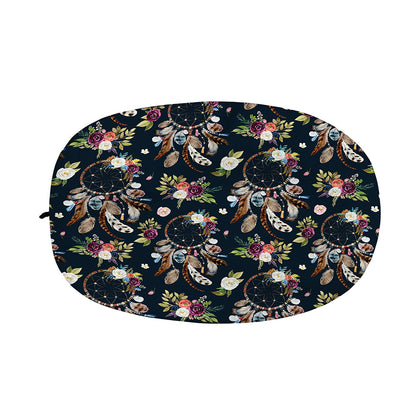 Flower Dream Catcher Pattern Print Car Side Mirror Covers