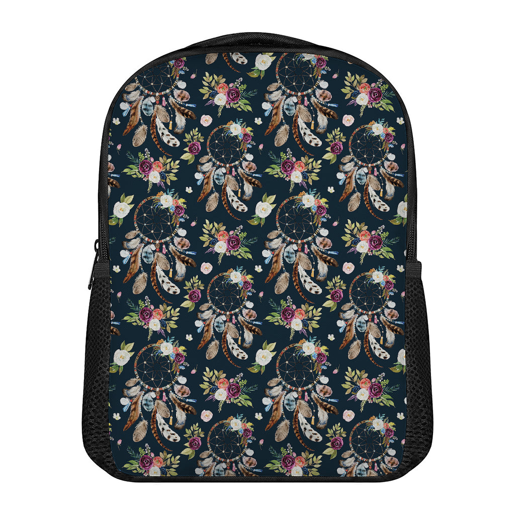 Flower Dream Catcher Pattern Print Casual Backpack
