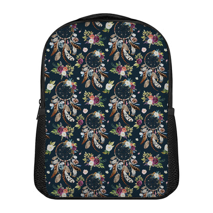 Flower Dream Catcher Pattern Print Casual Backpack