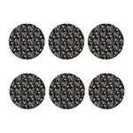 Flower Dream Catcher Pattern Print Coaster Set