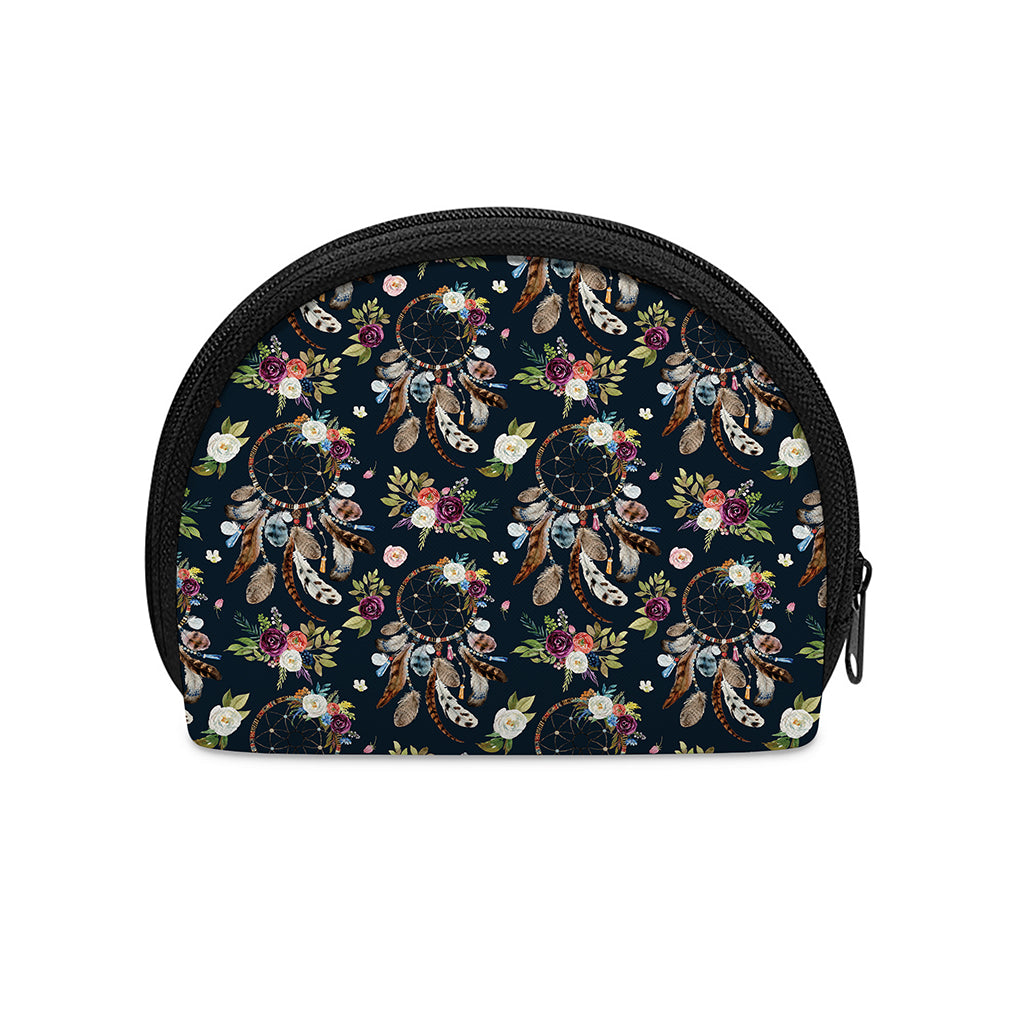 Flower Dream Catcher Pattern Print Coin Purse