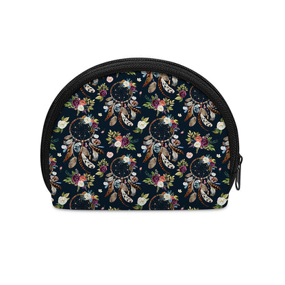 Flower Dream Catcher Pattern Print Coin Purse