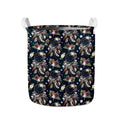 Flower Dream Catcher Pattern Print Collapsible Laundry Basket