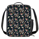 Flower Dream Catcher Pattern Print Crossbody Lunch Bag