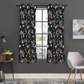 Flower Dream Catcher Pattern Print Grommet Curtain Panels