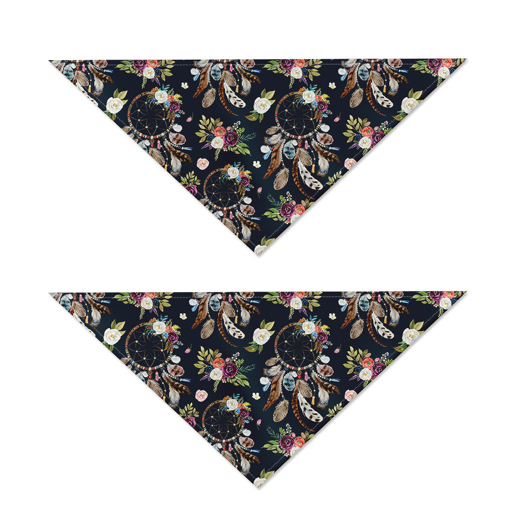 Flower Dream Catcher Pattern Print Dog Bandana