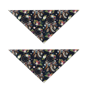 Flower Dream Catcher Pattern Print Dog Bandana