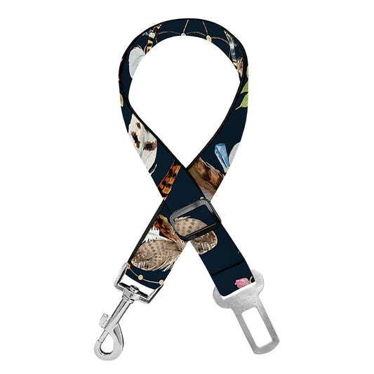 Flower Dream Catcher Pattern Print Dog Seat Belt