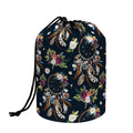 Flower Dream Catcher Pattern Print Drawstring Makeup Bag