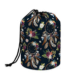 Flower Dream Catcher Pattern Print Drawstring Makeup Bag