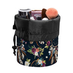Flower Dream Catcher Pattern Print Drawstring Makeup Bag