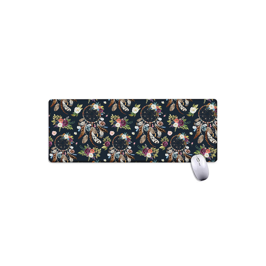 Flower Dream Catcher Pattern Print Extended Mouse Pad