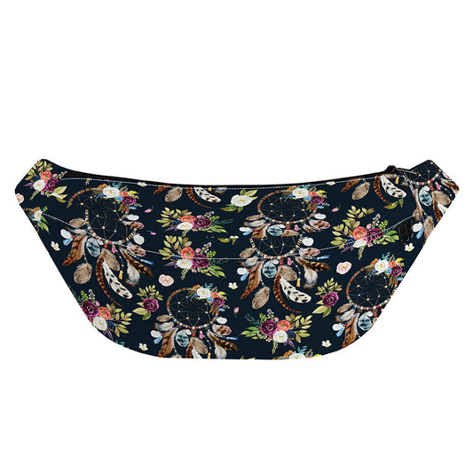Flower Dream Catcher Pattern Print Fanny Pack