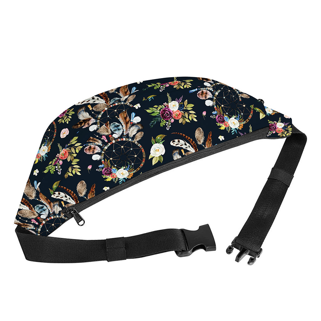 Flower Dream Catcher Pattern Print Fanny Pack