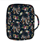 Flower Dream Catcher Pattern Print Front Pocket Bible Bag