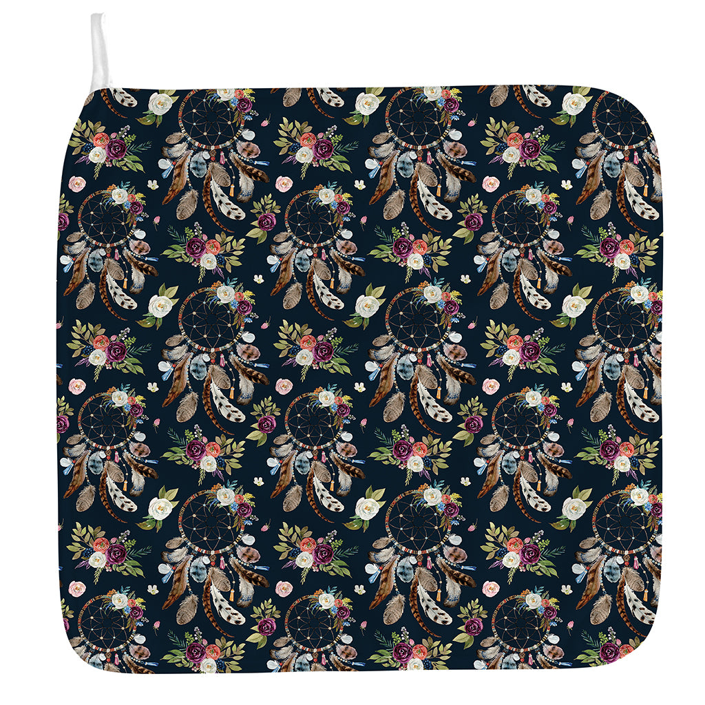 Flower Dream Catcher Pattern Print Hand Towel