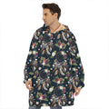 Flower Dream Catcher Pattern Print Hoodie Blanket