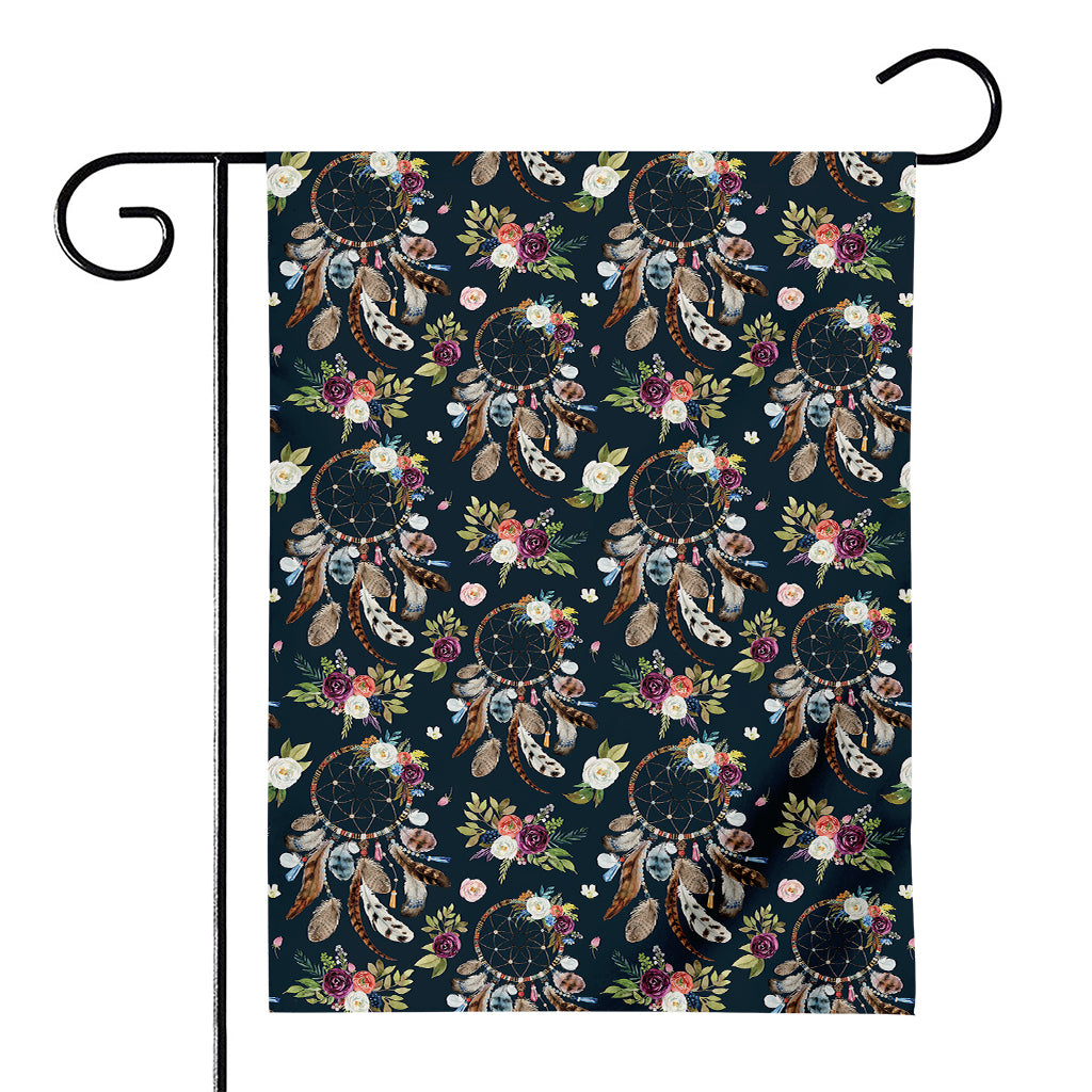 Flower Dream Catcher Pattern Print House Flag