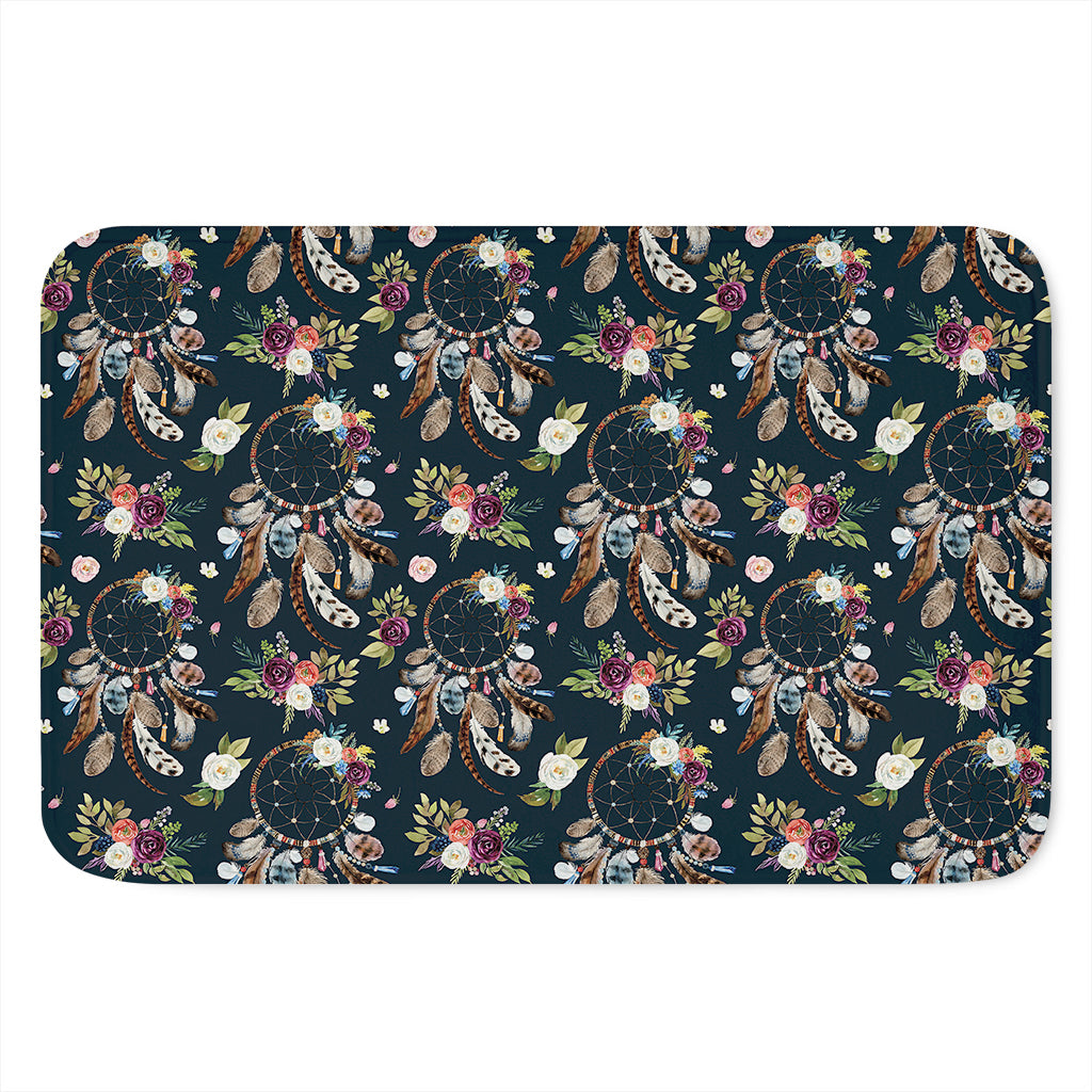 Flower Dream Catcher Pattern Print Indoor Door Mat