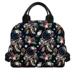 Flower Dream Catcher Pattern Print Insulated Lunch Bag