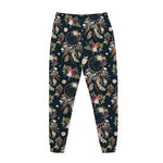 Flower Dream Catcher Pattern Print Jogger Pants