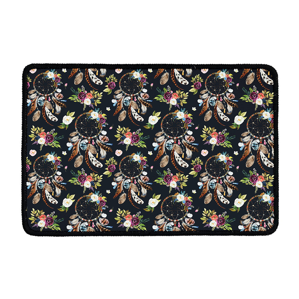 Flower Dream Catcher Pattern Print Kitchen Mat