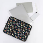 Flower Dream Catcher Pattern Print Laptop Sleeve