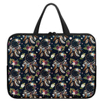 Flower Dream Catcher Pattern Print Laptop Sleeve With Handle