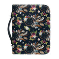 Flower Dream Catcher Pattern Print Leather Bible Cover