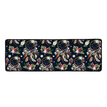 Flower Dream Catcher Pattern Print Long Kitchen Mat