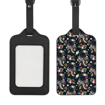 Flower Dream Catcher Pattern Print Luggage Tag