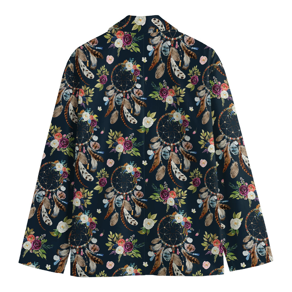 Flower Dream Catcher Pattern Print Men's Blazer