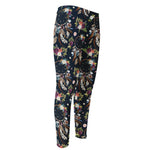 Flower Dream Catcher Pattern Print Men's Compression Pants
