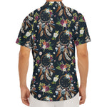 Flower Dream Catcher Pattern Print Men's Deep V-Neck Shirt