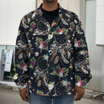 Flower Dream Catcher Pattern Print Men's Shirt Jacket
