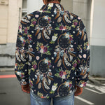 Flower Dream Catcher Pattern Print Men's Shirt Jacket