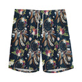 Flower Dream Catcher Pattern Print Men's Athletic Shorts