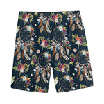 Flower Dream Catcher Pattern Print Men's Sports Shorts