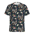 Flower Dream Catcher Pattern Print Men's Athletic T-Shirt