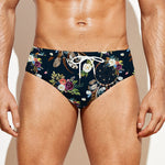 Flower Dream Catcher Pattern Print Men's Swim Briefs