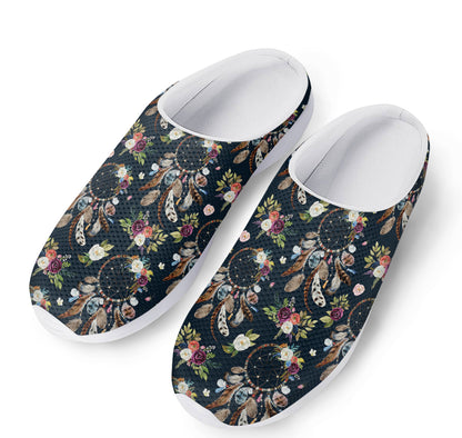 Flower Dream Catcher Pattern Print Mesh Casual Shoes