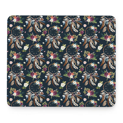 Flower Dream Catcher Pattern Print Mouse Pad