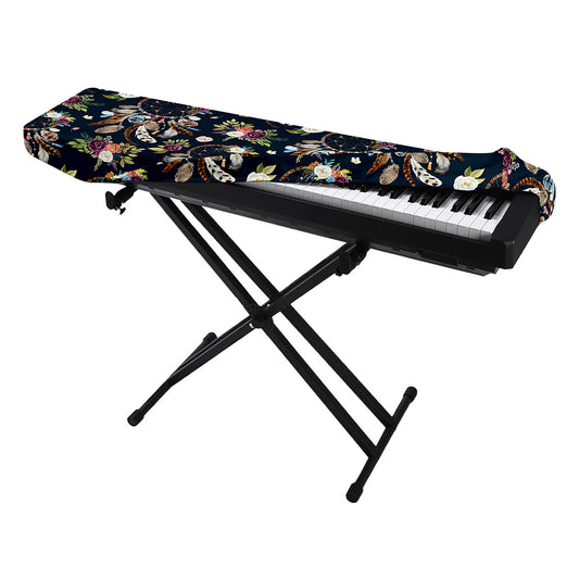 Flower Dream Catcher Pattern Print Piano Keyboard Cover