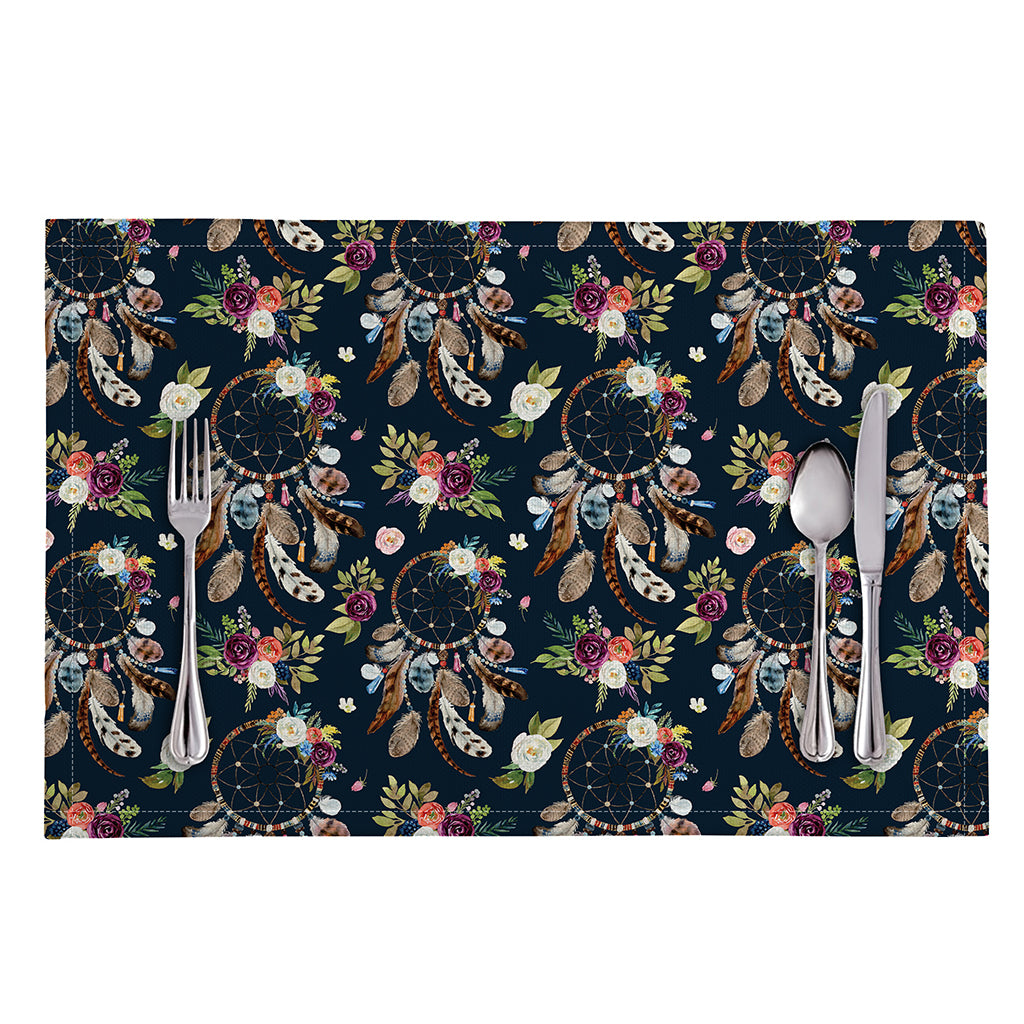 Flower Dream Catcher Pattern Print Placemat