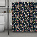 Flower Dream Catcher Pattern Print Polyester Shower Curtain