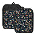 Flower Dream Catcher Pattern Print Pot Holders With Pocket
